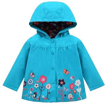 Amazon.com: LZH Girl Baby Kid Waterproof Hooded Coat Jacket